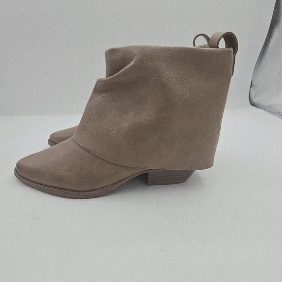 Zodiac Malina Foldover Cuff Western Booties Cognac Size 9 - Picture 2 of 10